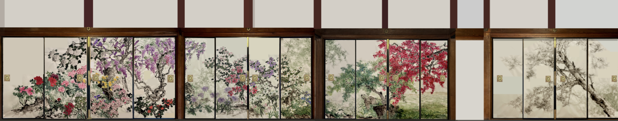 ９月３日（木）～６日（日）小方丈襖絵【御寺月輪・四季大観図】一般公開